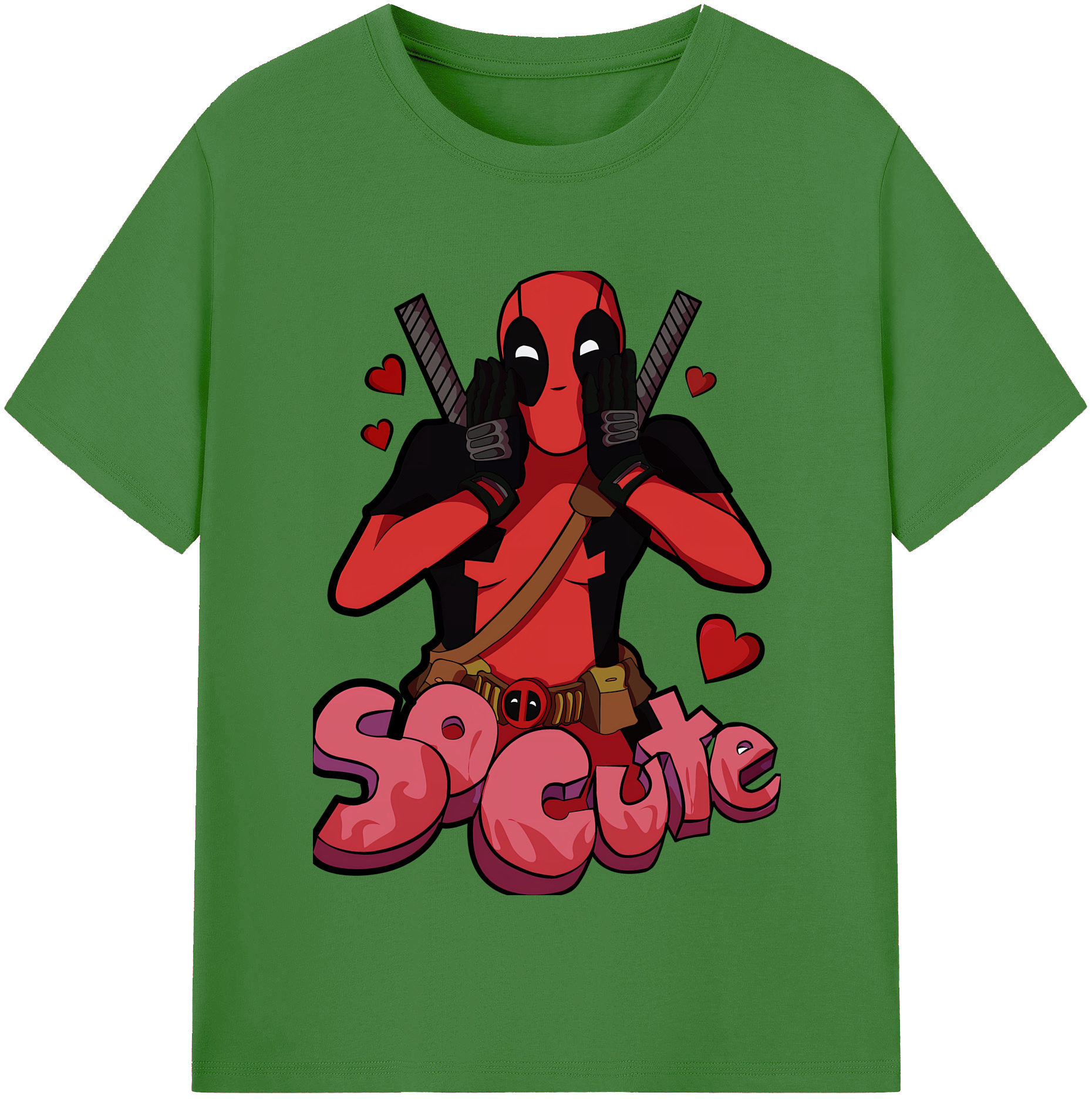 （画像用） Deadpool デッドプール レディースカジュアルプリントTシャツ（綿100％）